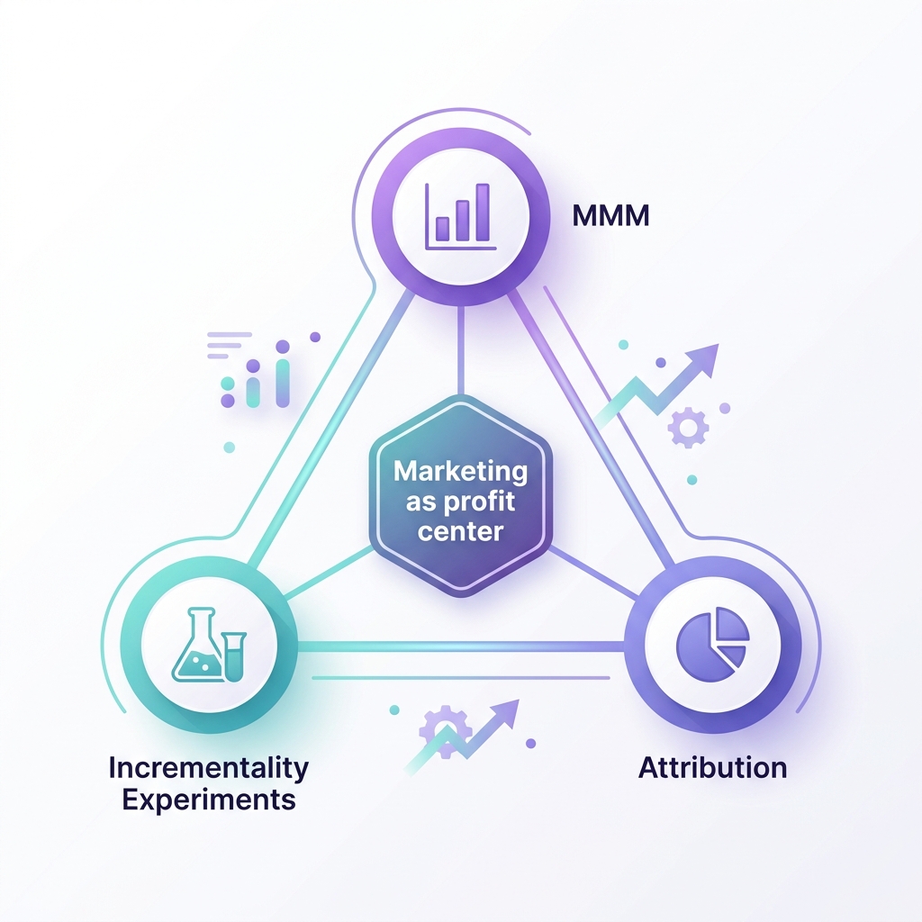The Measurement Triangle — MMM, Incrementality, Attribution